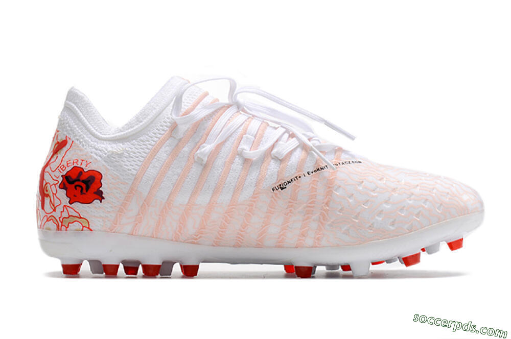 Puma Future Z 1.4 Liberty MG Low-Tops Football Boots - White/Red/Black 7