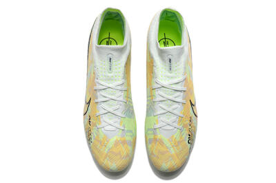 Nike Air Zoom Mercurial Superfly 9 Elite AG High-Tops Football Boots - White/Green/Orange