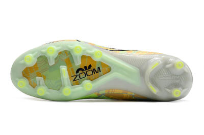 Nike Air Zoom Mercurial Superfly 9 Elite AG High-Tops Football Boots - White/Green/Orange