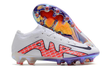 Nike Air Zoom Mercurial Vapor 15 Elite AG Low-Tops Football Boots - White/Pink