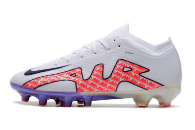 Nike Air Zoom Mercurial Vapor 15 Elite AG Low-Tops Football Boots - White/Pink