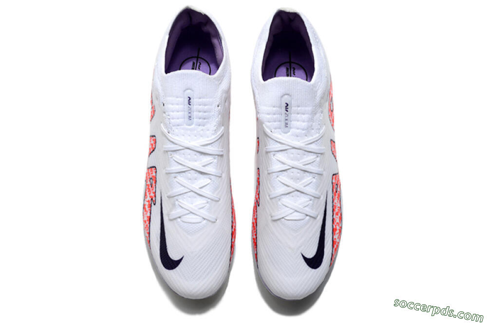 Nike Air Zoom Mercurial Vapor 15 Elite AG Low-Tops Football Boots - White/Pink 4