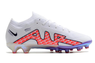 Nike Air Zoom Mercurial Vapor 15 Elite AG Low-Tops Football Boots - White/Pink