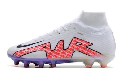 Nike Air Zoom Mercurial Superfly 9 Elite AG High-Tops Football Boots - White/Pink