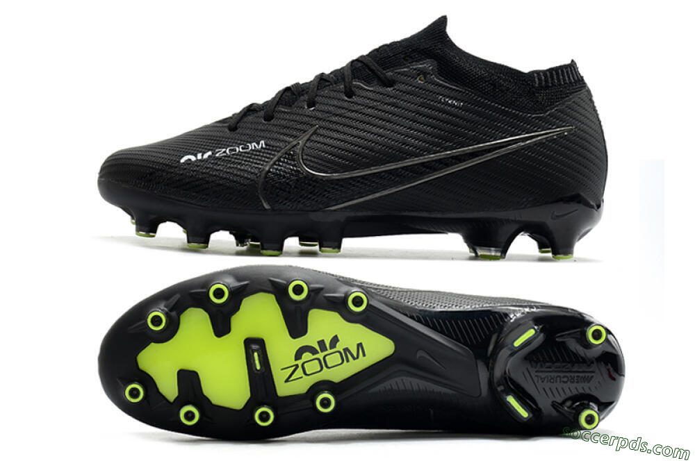 Nike Air Zoom Mercurial Vapor 15 Elite AG Low-Tops Football Boots - Black 0