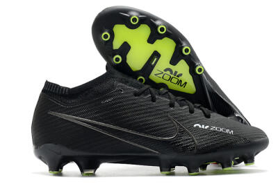 Nike Air Zoom Mercurial Vapor 15 Elite AG Low-Tops Football Boots - Black