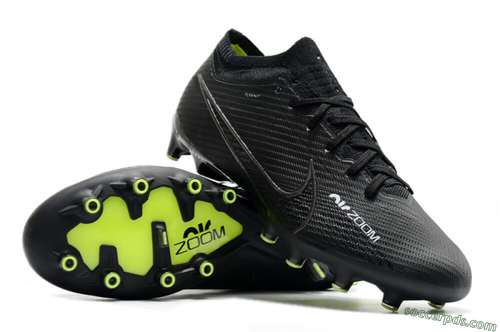 Nike Air Zoom Mercurial Vapor 15 Elite AG Low-Tops Football Boots - Black 3