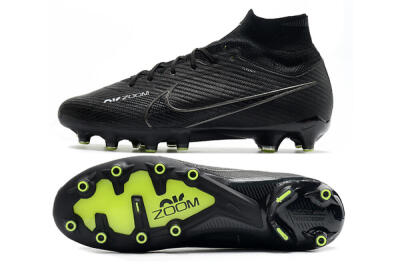 Nike Air Zoom Mercurial Superfly 9 Elite AG High-Tops Football Boots - Black/Green