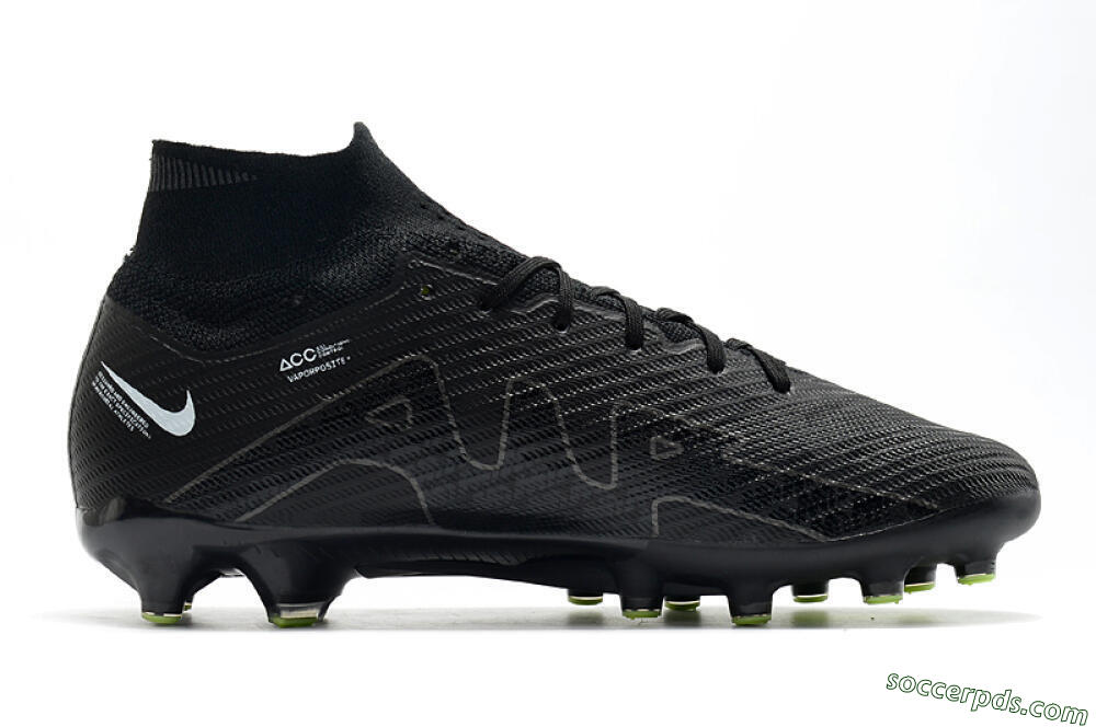 Nike Air Zoom Mercurial Superfly 9 Elite AG High-Tops Football Boots - Black/Green 7