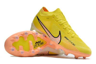 Nike Air Zoom Mercurial Vapor 15 Elite AG Low-Tops Football Boots - Yellow/Pink