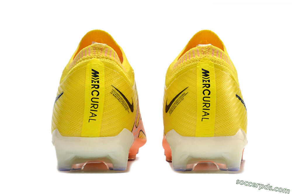 Nike Air Zoom Mercurial Vapor 15 Elite AG Low-Tops Football Boots - Yellow/Pink 5