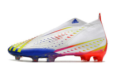 Adidas Predator FIFA World Cup Qatar 2022 Edge+ FG High-Tops Football Boots - White/Red/Blue