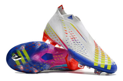 Adidas Predator FIFA World Cup Qatar 2022 Edge+ FG High-Tops Football Boots - White/Red/Blue