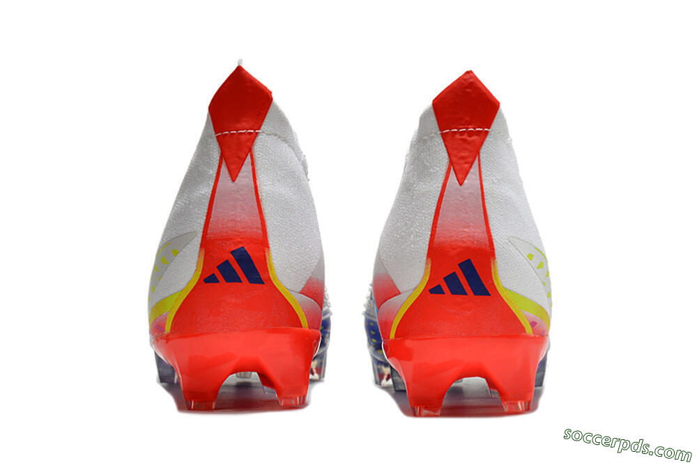 Adidas Predator FIFA World Cup Qatar 2022 Edge+ FG High-Tops Football Boots - White/Red/Blue 5