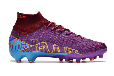 Nike Air Zoom Mercurial Superfly 9 Elite AG High-Tops Football Boots - Red/Gold/Blue