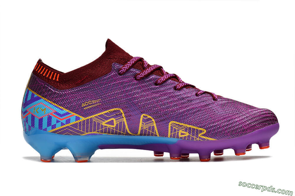 Nike Air Zoom Mercurial Vapor 15 Elite AG Low-Tops Football Boots - Red/Gold/Blue 7