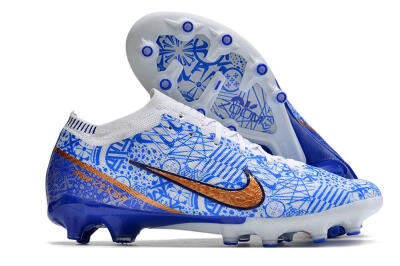 Nike Air Zoom Mercurial Vapor 15 Elite AG Low-Tops Football Boots - Blue/White