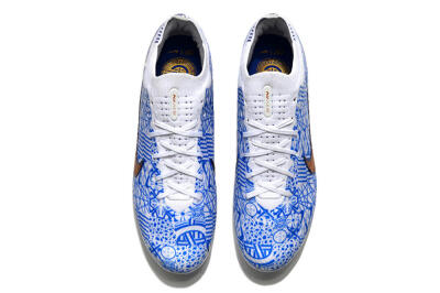 Nike Air Zoom Mercurial Vapor 15 Elite AG Low-Tops Football Boots - Blue/White