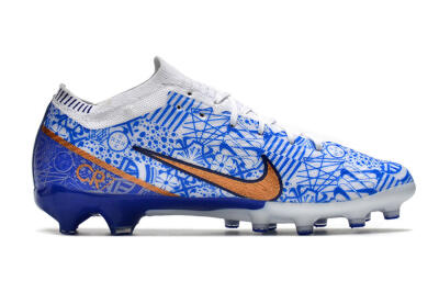 Nike Air Zoom Mercurial Vapor 15 Elite AG Low-Tops Football Boots - Blue/White