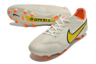 Nike Tiempo Legend 9 Elite FG Low-Tops Football Boots - White/Yellow