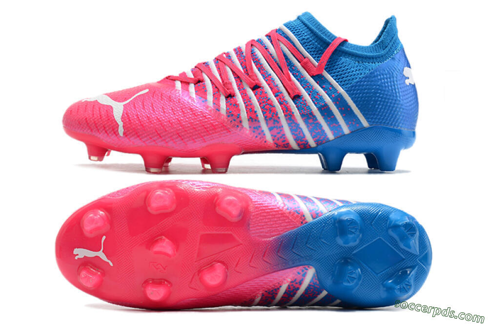 Puma Future Z 1.3 FG Low-Tops Football Boots - Pink/Blue/White 0