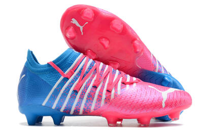 Puma Future Z 1.3 FG Low-Tops Football Boots - Pink/Blue/White