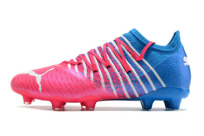 Puma Future Z 1.3 FG Low-Tops Football Boots - Pink/Blue/White