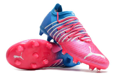 Puma Future Z 1.3 FG Low-Tops Football Boots - Pink/Blue/White