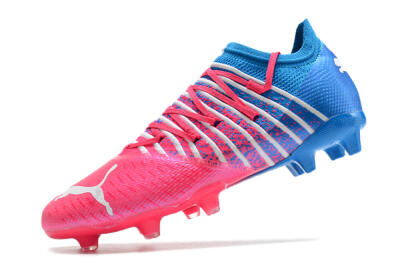 Puma Future Z 1.3 FG Low-Tops Football Boots - Pink/Blue/White