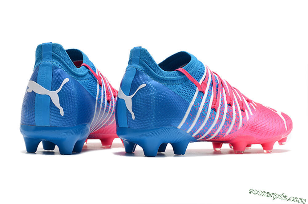 Puma Future Z 1.3 FG Low-Tops Football Boots - Pink/Blue/White 9