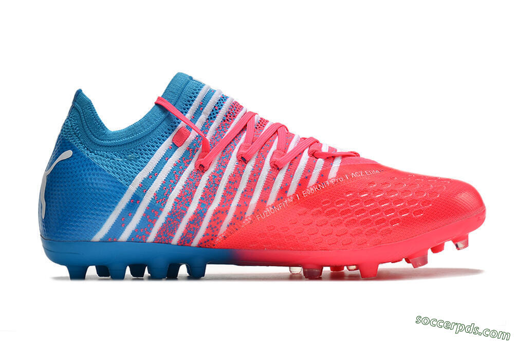 Puma Future Z 1.3 Instinct MG Low-Tops Football Boots - Pink/Blue/White 7