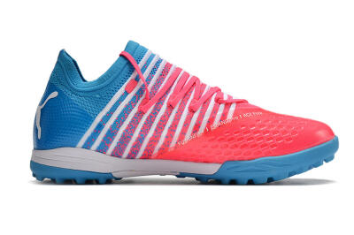 Puma Future Z 1.3 Instinct TF Low-Tops Football Shoes - Pink/Blue/White
