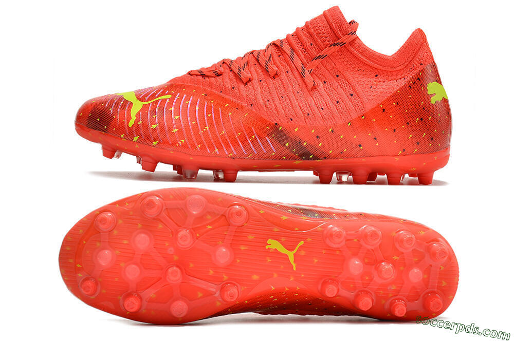 Puma Future Z 1.3 Instinct MG Low-Tops Football Boots - Orange/Yellow/Black 0