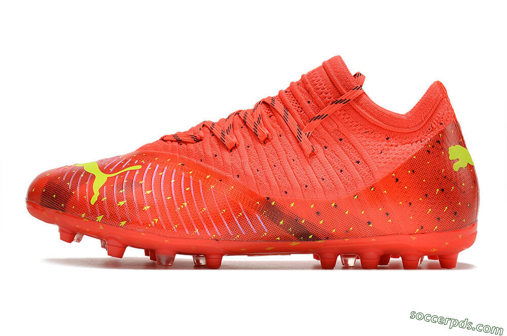 Puma Future Z 1.3 Instinct MG Low-Tops Football Boots - Orange/Yellow/Black 2