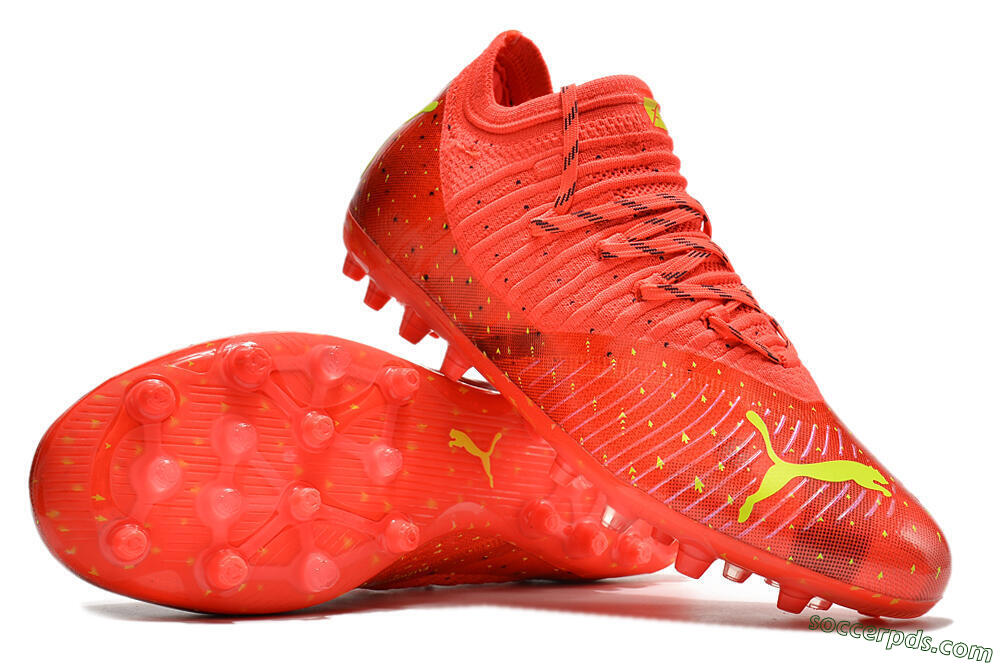 Puma Future Z 1.3 Instinct MG Low-Tops Football Boots - Orange/Yellow/Black 3