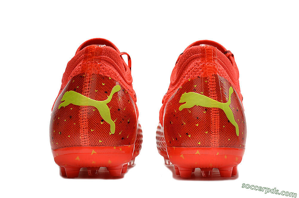 Puma Future Z 1.3 Instinct MG Low-Tops Football Boots - Orange/Yellow/Black 5