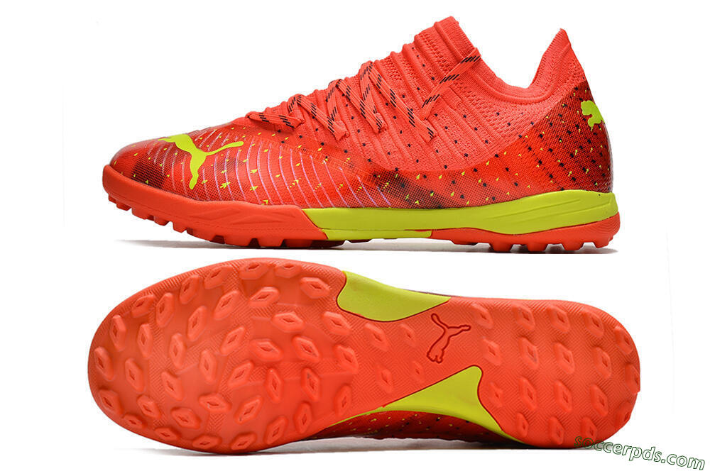 Puma Future Z 1.3 Instinct TF Low-Tops Football Shoes - Orange/Yellow 0