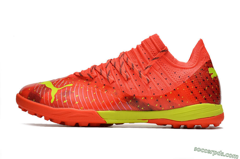 Puma Future Z 1.3 Instinct TF Low-Tops Football Shoes - Orange/Yellow 2