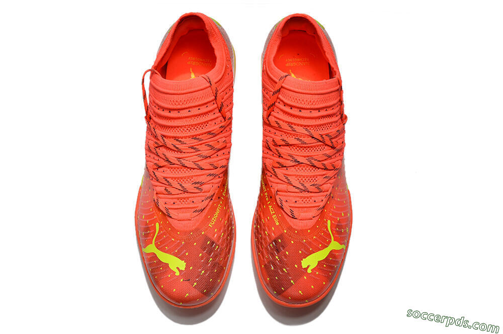 Puma Future Z 1.3 Instinct TF Low-Tops Football Shoes - Orange/Yellow 4