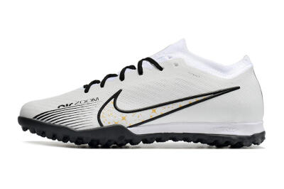Nike Mercurial Vapor 15 Elite TF Low-Tops Football Shoes - White/Black