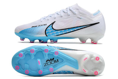 Nike Air Zoom Mercurial Vapor 15 Elite AG Low-Tops Football Boots - White/Blue