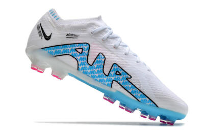 Nike Air Zoom Mercurial Vapor 15 Elite AG Low-Tops Football Boots - White/Blue