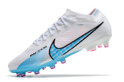Nike Air Zoom Mercurial Vapor 15 Elite AG Low-Tops Football Boots - White/Blue