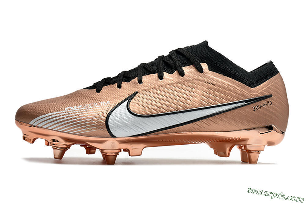 Nike Zoom Mercurial Vapor 15 Elite SG Low-Tops Football Boots - Gold/White 2