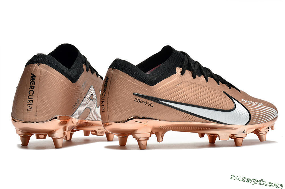 Nike Zoom Mercurial Vapor 15 Elite SG Low-Tops Football Boots - Gold/White 6