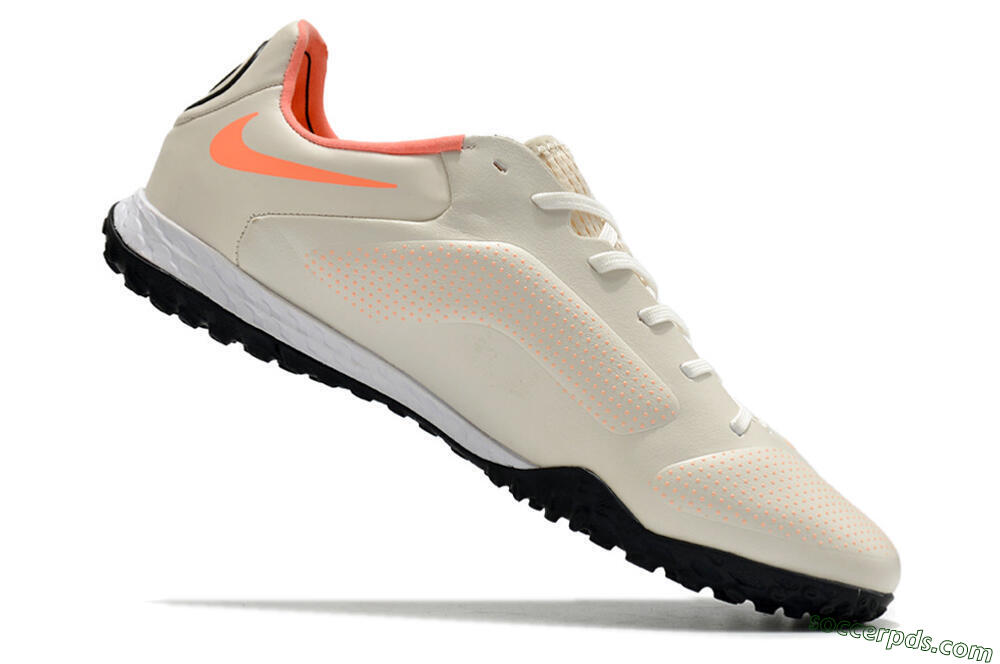 Nike Tiempo Legend 9 Pro TF Low-Tops Football Shoes - White/Yellow 7