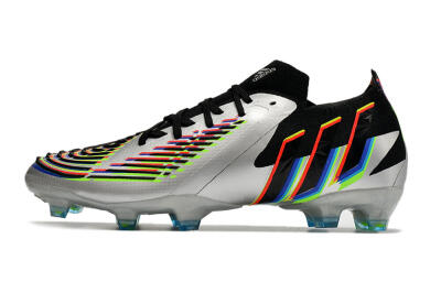 Adidas Predator FIFA World Cup Qatar 2022 Edge+ FG Low-Tops Football Boots - Silver/Black