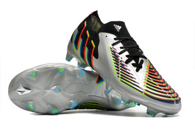 Adidas Predator FIFA World Cup Qatar 2022 Edge+ FG Low-Tops Football Boots - Silver/Black