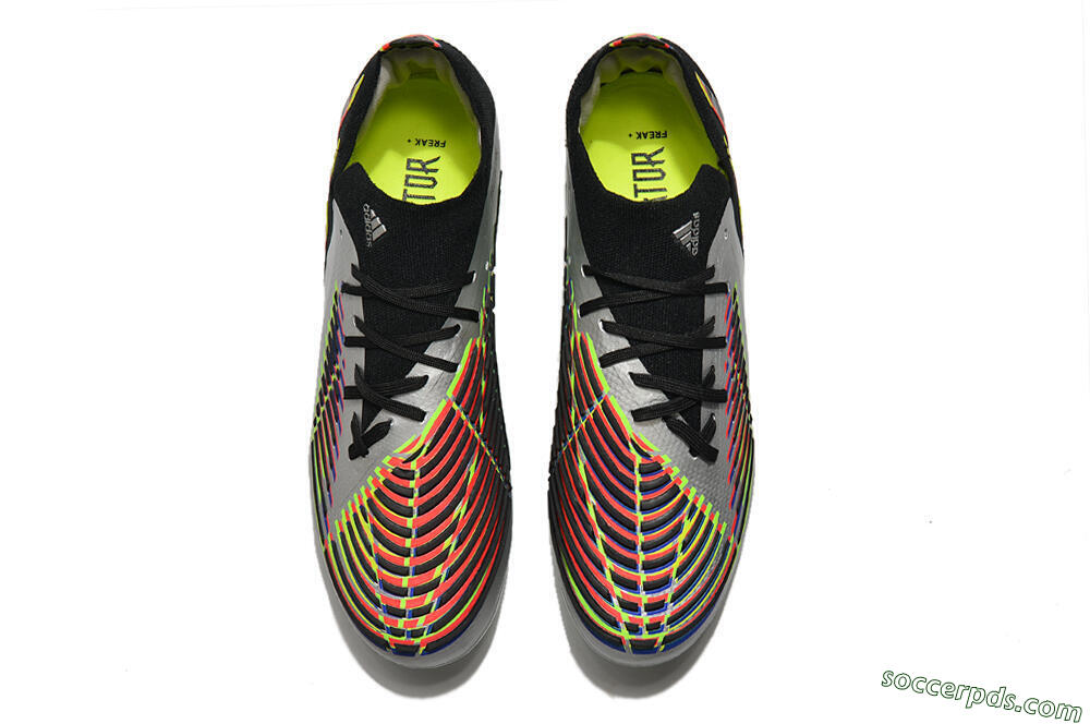 Adidas Predator FIFA World Cup Qatar 2022 Edge+ FG Low-Tops Football Boots - Silver/Black 4