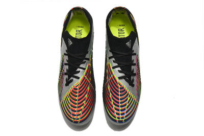 Adidas Predator FIFA World Cup Qatar 2022 Edge+ FG Low-Tops Football Boots - Silver/Black